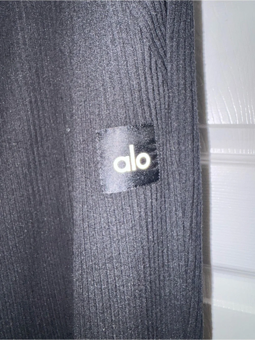 Alo Muse Sweatpants Ribbed Black L